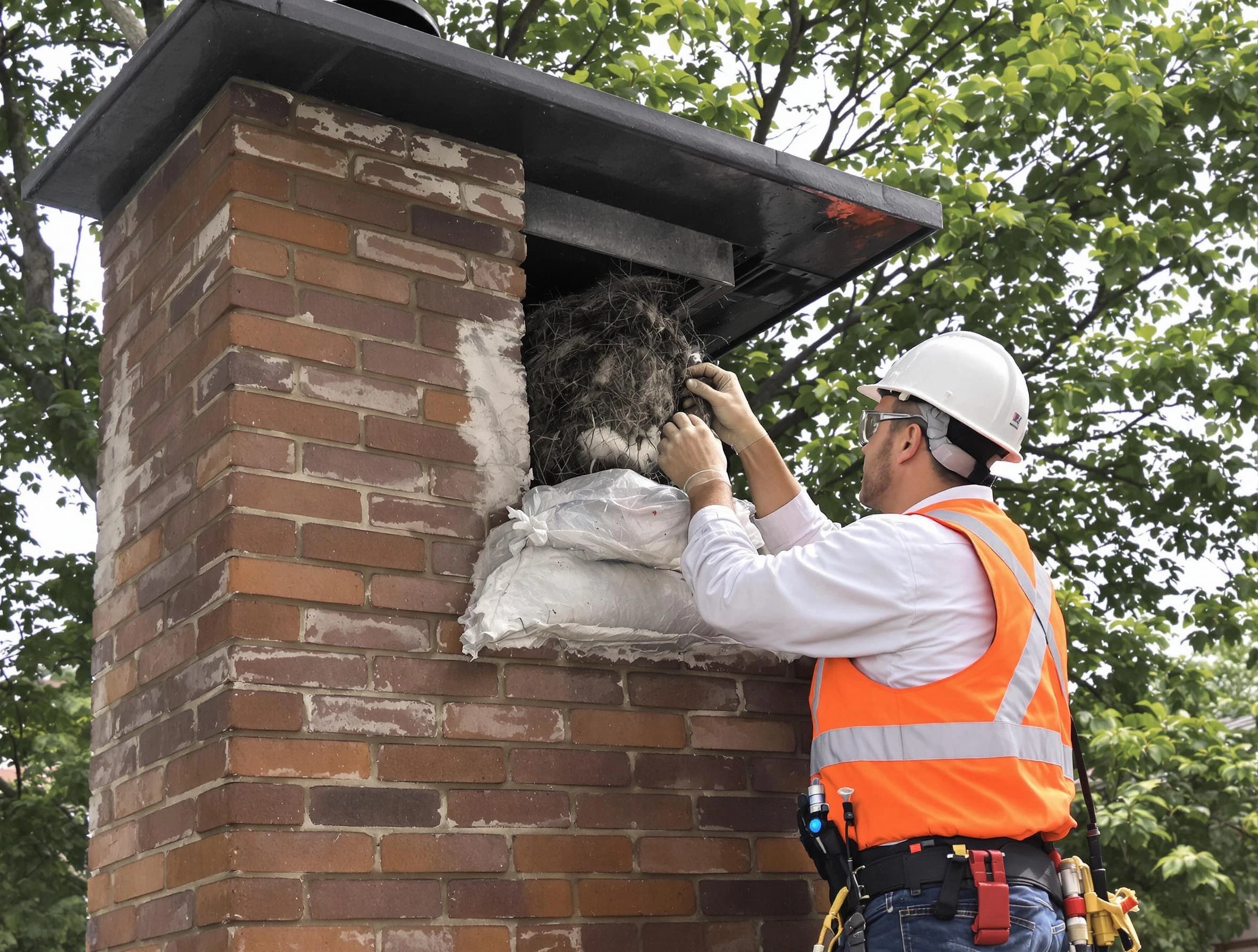 Humane removal of debris and animals by Murfreesboro Chimney Sweep in Murfreesboro, TN