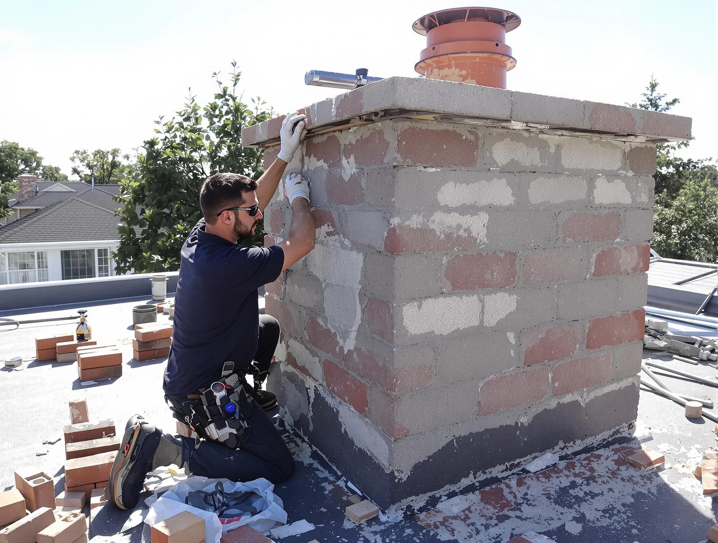 Advanced chimney repair process by Murfreesboro Chimney Sweep in Murfreesboro, TN
