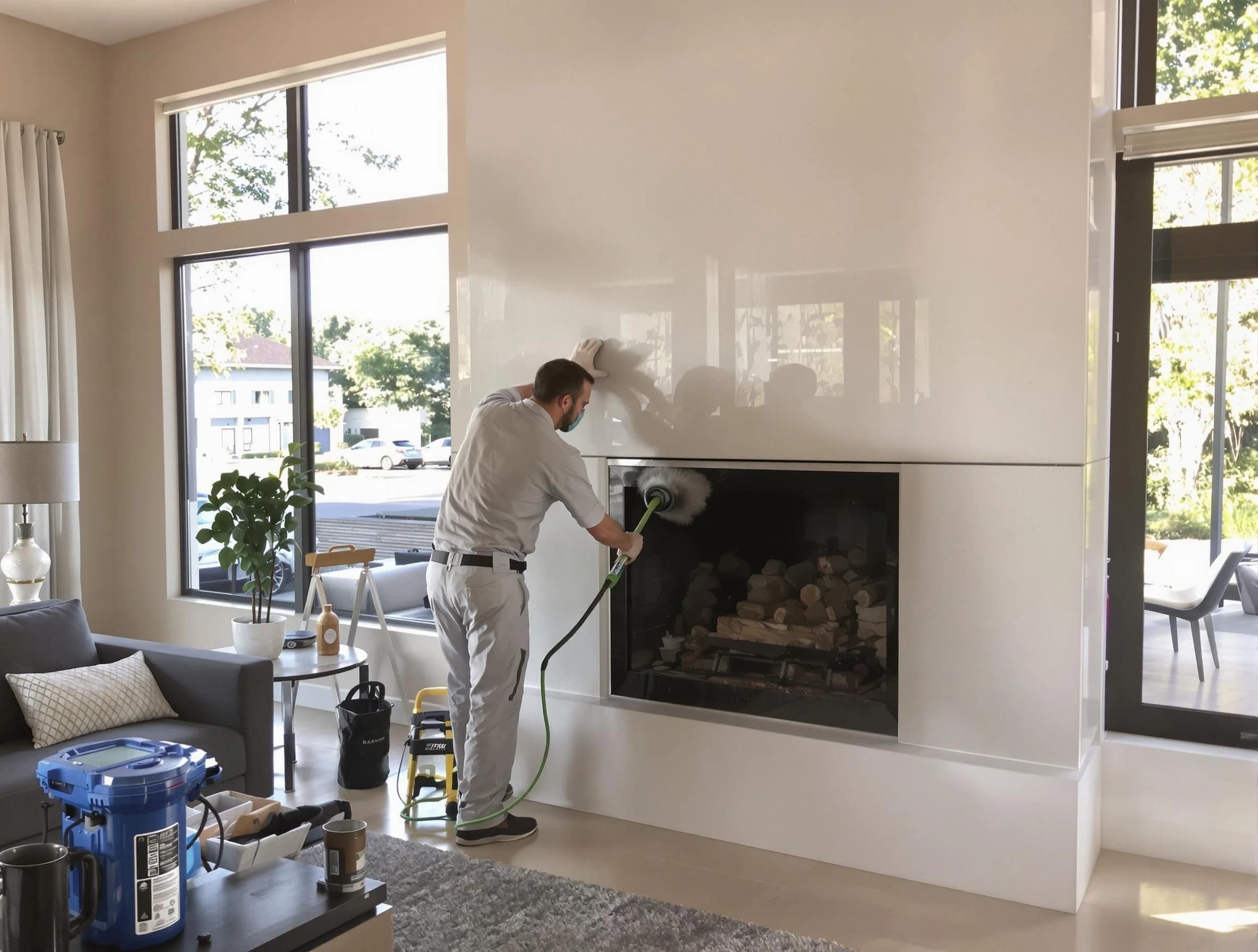 Murfreesboro Chimney Sweep performing thorough soot removal in Murfreesboro, TN