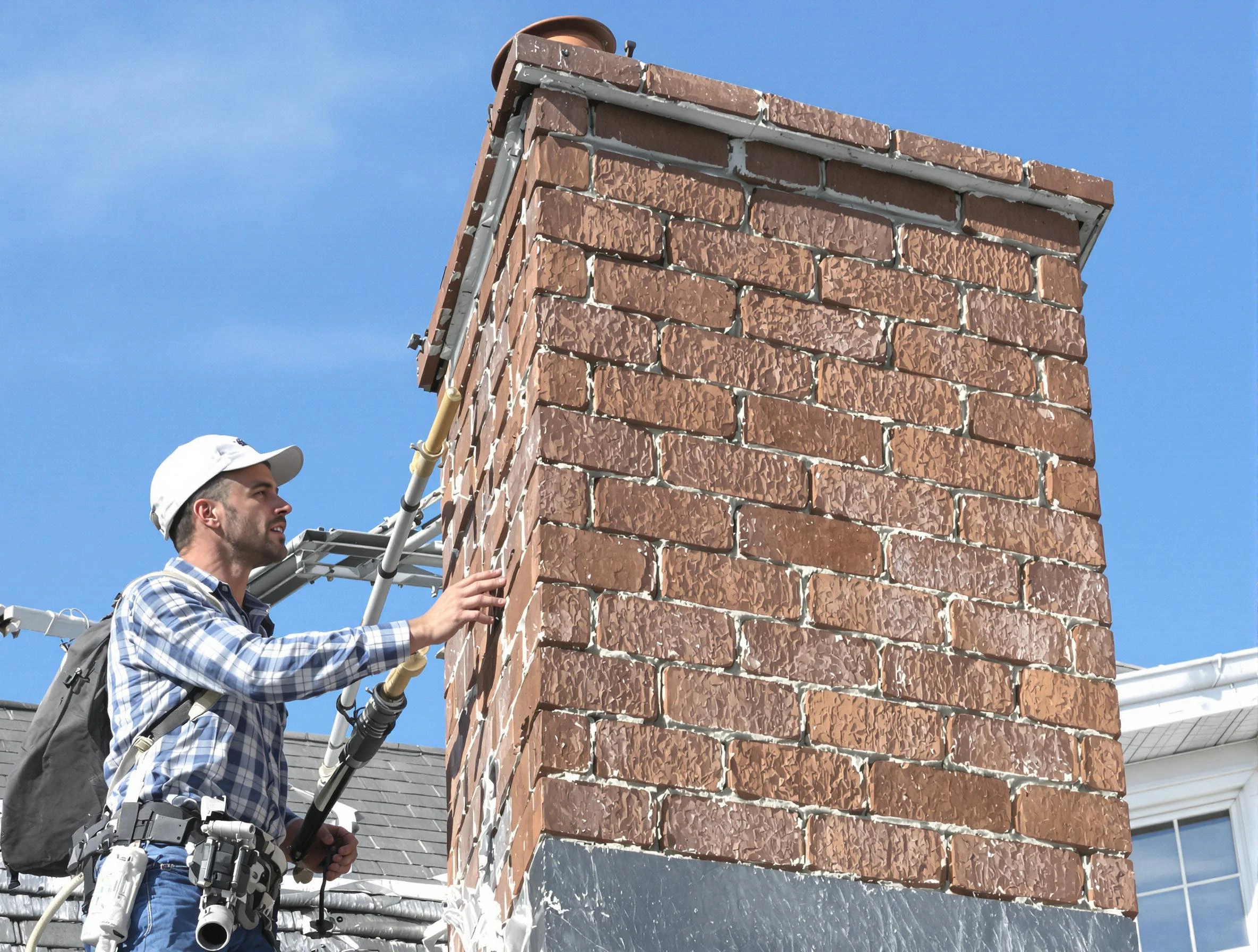 Brickwork for a chimney rebuild by Murfreesboro Chimney Sweep in Murfreesboro, TN